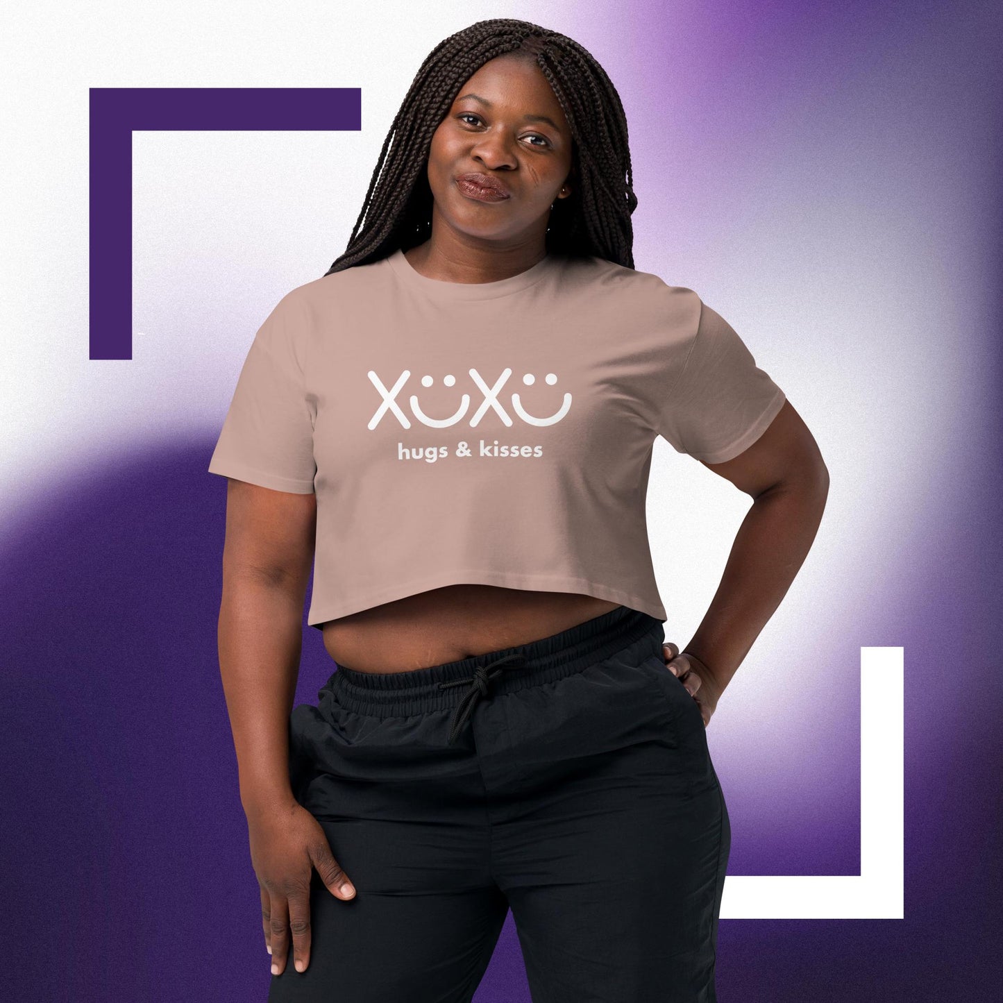 Hugs And Kisses Women’s crop top