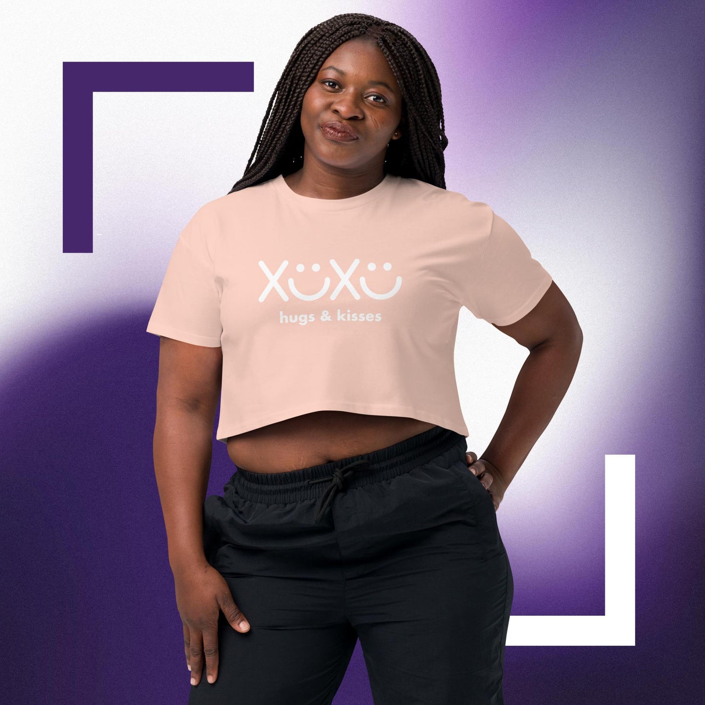 Hugs And Kisses Women’s crop top