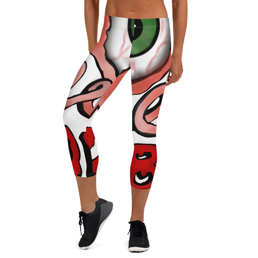 EyeZombie Capri Leggings