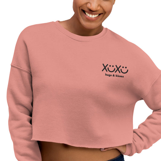 Hugs & Kisses Crop Sweatshirt