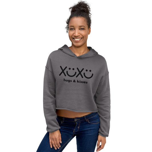 Hugs & Kisses Crop Hoodie