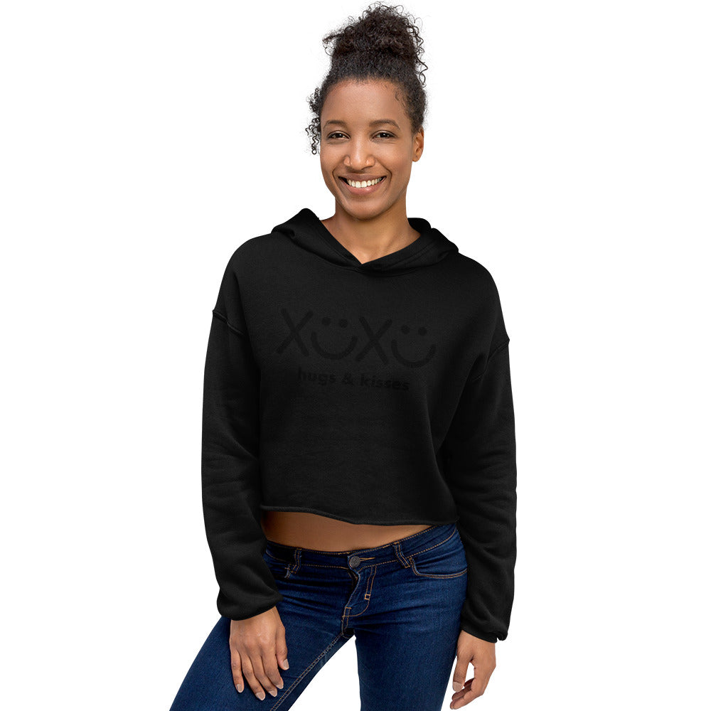 Hugs & Kisses Crop Hoodie