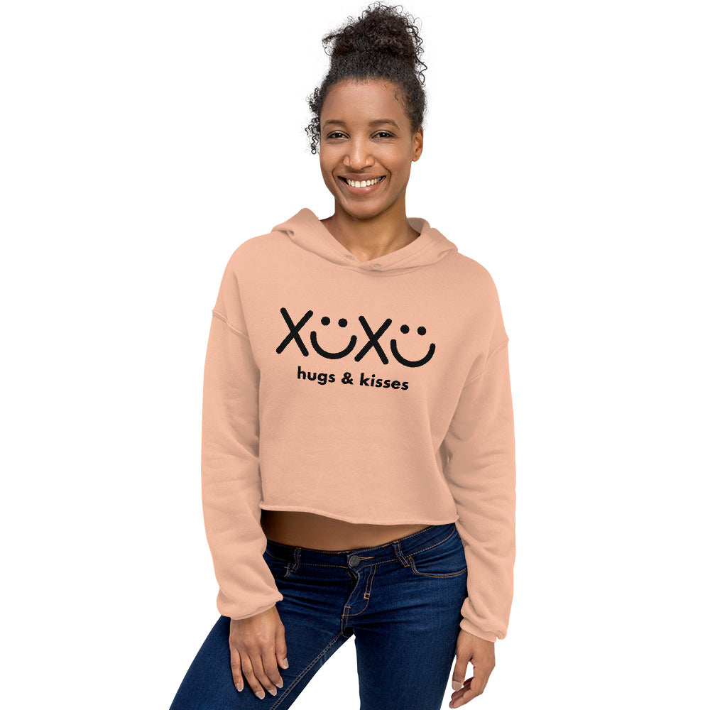 Hugs & Kisses Crop Hoodie